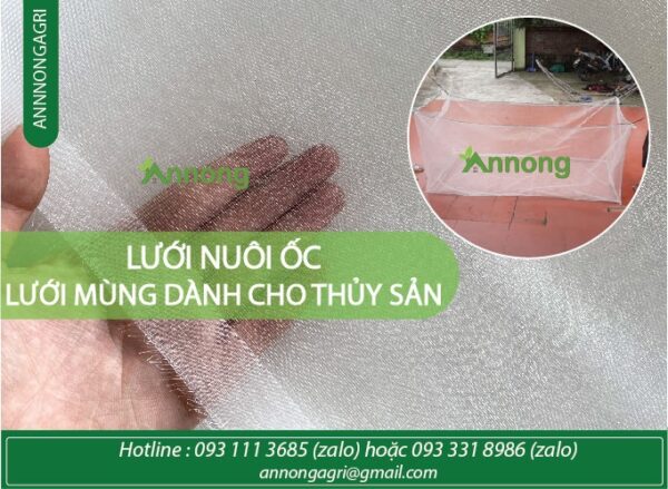 Lưới Nuôi Ốc, Lưới Thủy Sản Độ Bền Từ 3,5 Năm