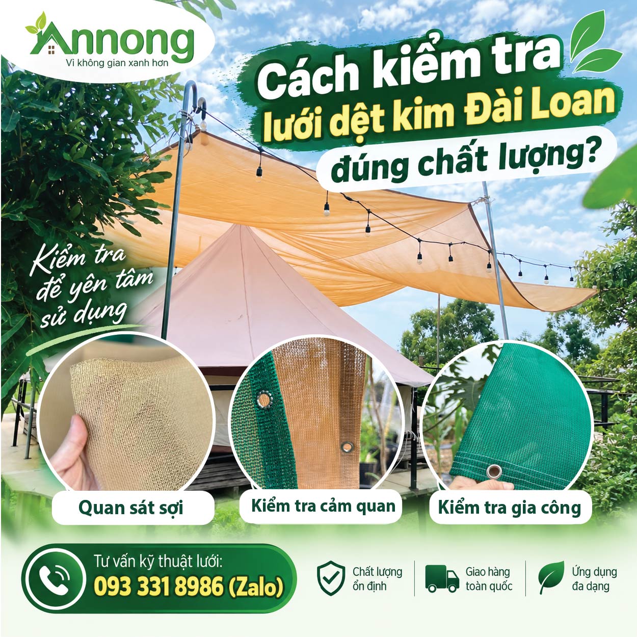 Cách kiểm tra lưới dệt kim Đài Loan đúng chất lượng