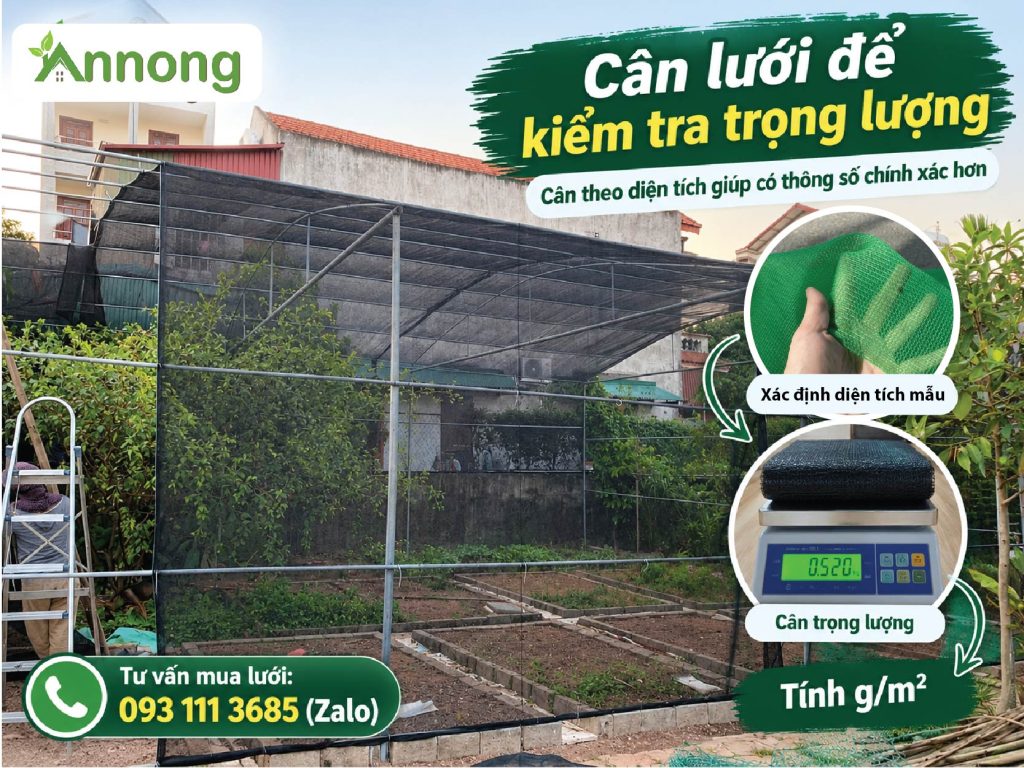 Cân trọng lượng lưới dệt kim Đài Loan theo diện tích