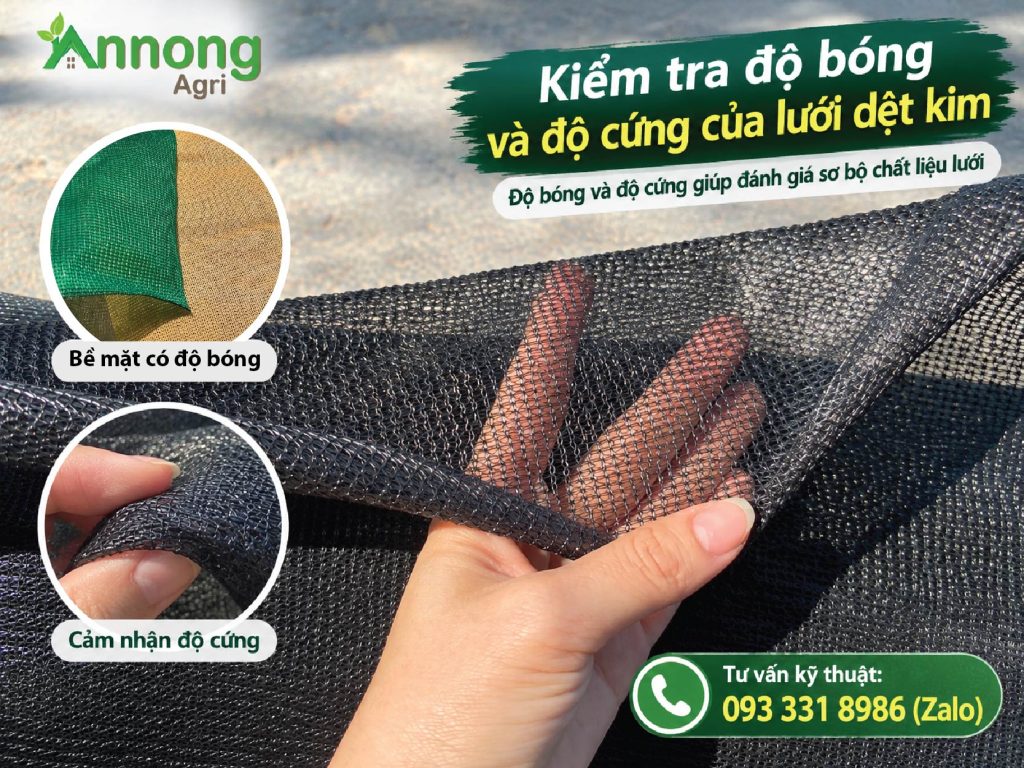 Kiểm tra độ bóng và độ cứng của lưới dệt kim