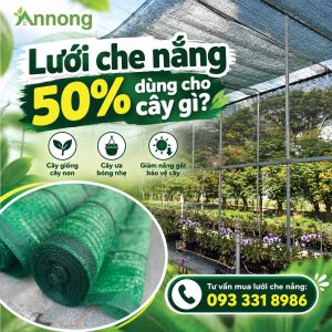 Lưới che nắng 50% dùng cho cây giống và cây ưa bóng nhẹ