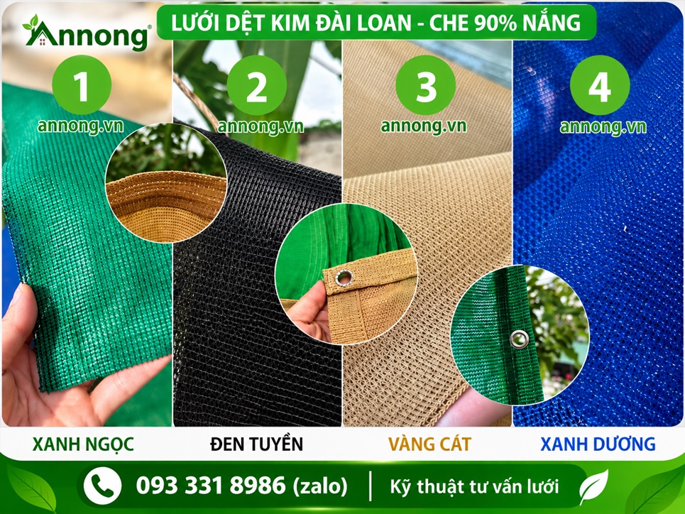 Các màu lưới dệt kim Đài Loan