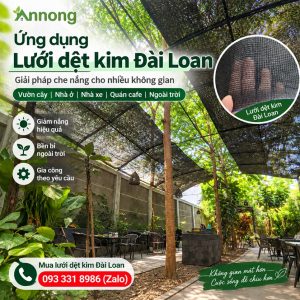 Ứng dụng lưới che nắng Đài Loan cho nhiều không gian