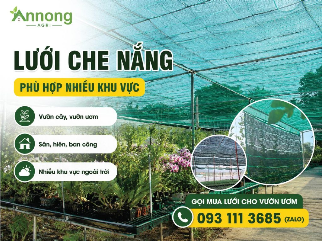 Ứng dụng lưới che nắng may viền đóng khoen trong thực tế