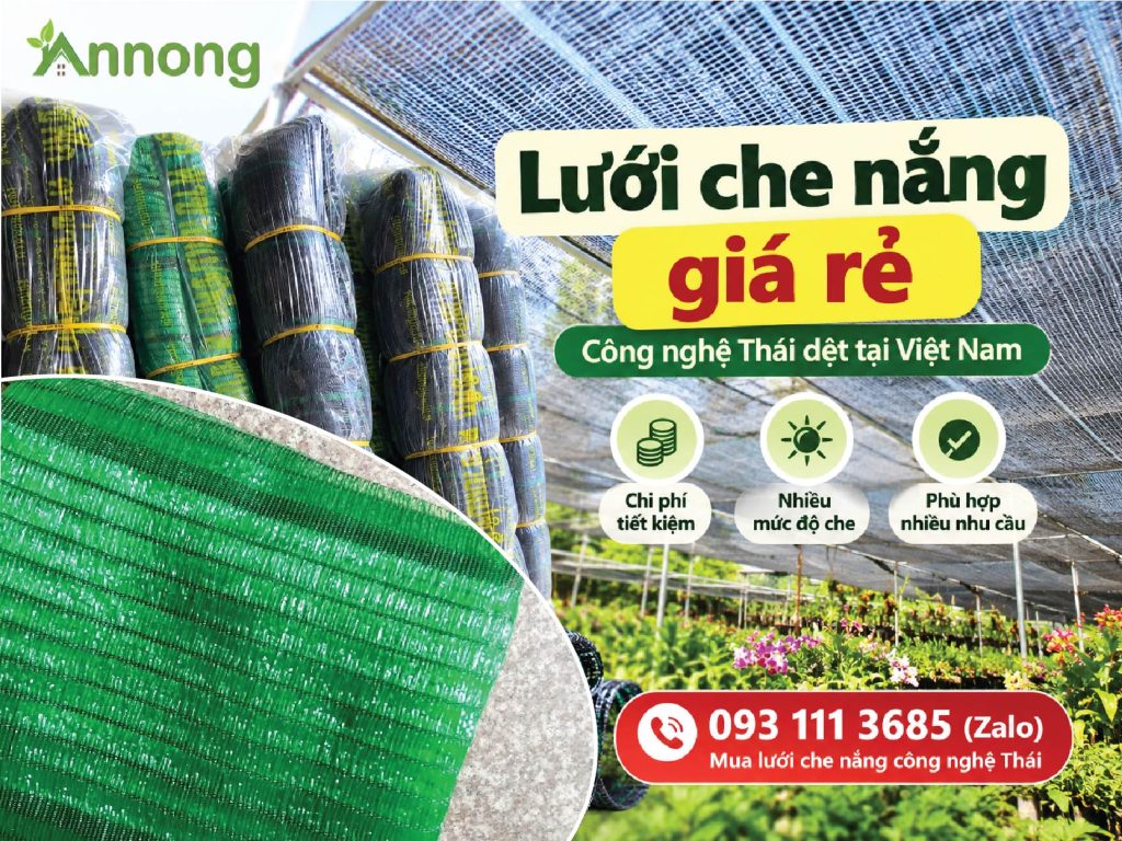 Lưới che nắng giá rẻ công nghệ Thái dệt tại Việt Nam