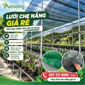 Lưới che nắng giá rẻ công nghệ Thái tại An Nông Agri